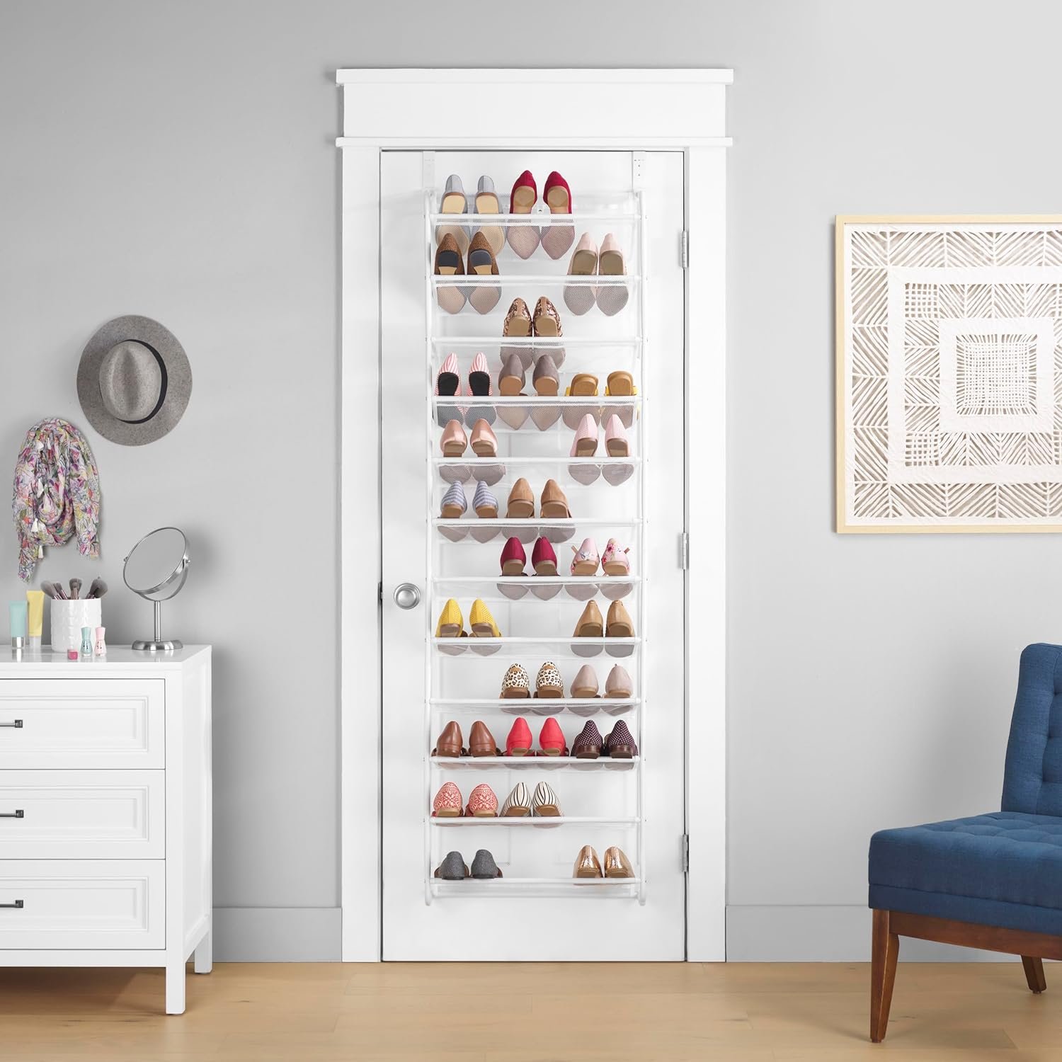 🔥Last Day Promotion 50% OFF👢Home Expressions Over The Door 10-Shelf Metal Shoe Rack