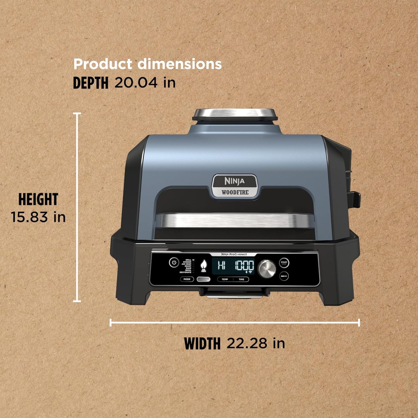 💥Clearance Sale✨Woodfire Pro XL Outdoor Electric Smoker & AirFry Grill w/Temp Probe