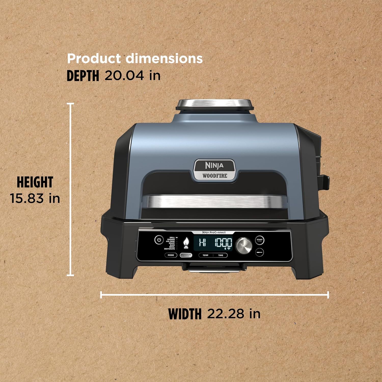 💥Clearance Sale✨Woodfire Pro XL Outdoor Electric Smoker & AirFry Grill w/Temp Probe