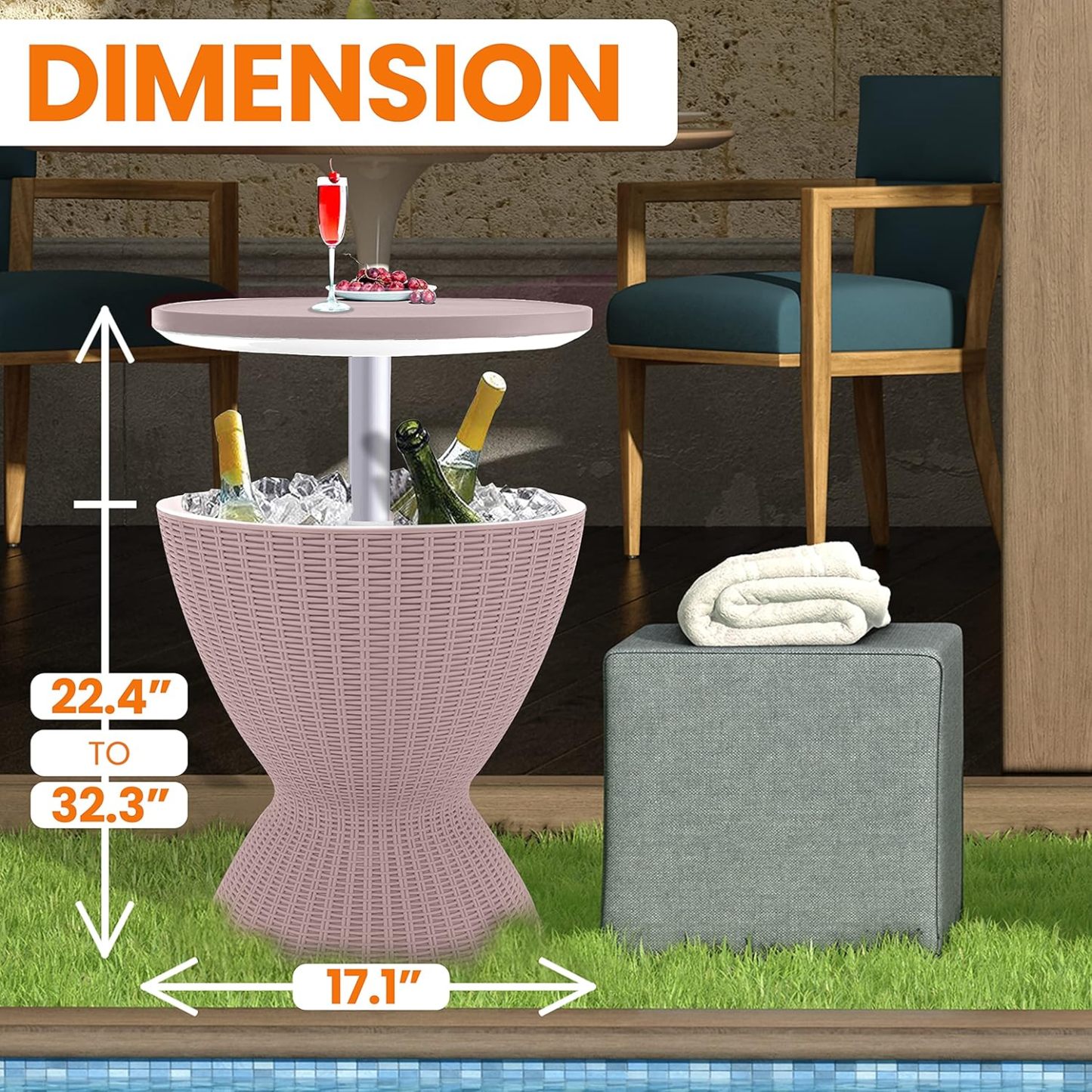 💝𝗧𝗼𝗱𝗮𝘆'𝘀 𝗦𝗽𝗲𝗰𝗶𝗮𝗹𝘀💝Buy 2 Get 2 Free🧊Outdoor Cool Bar Table