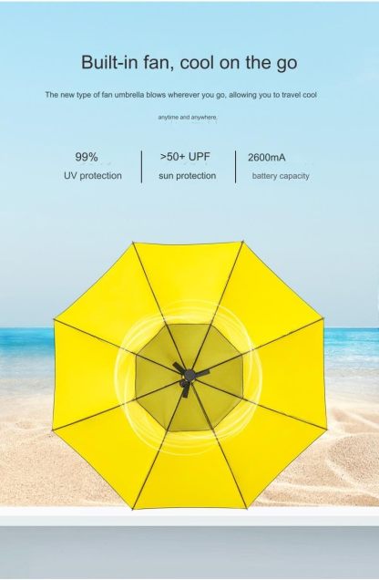 🔥Summer Hot Sale!!💝Buy 2 Get 2 Free ☂️3 In 1 Umbrella With Fan