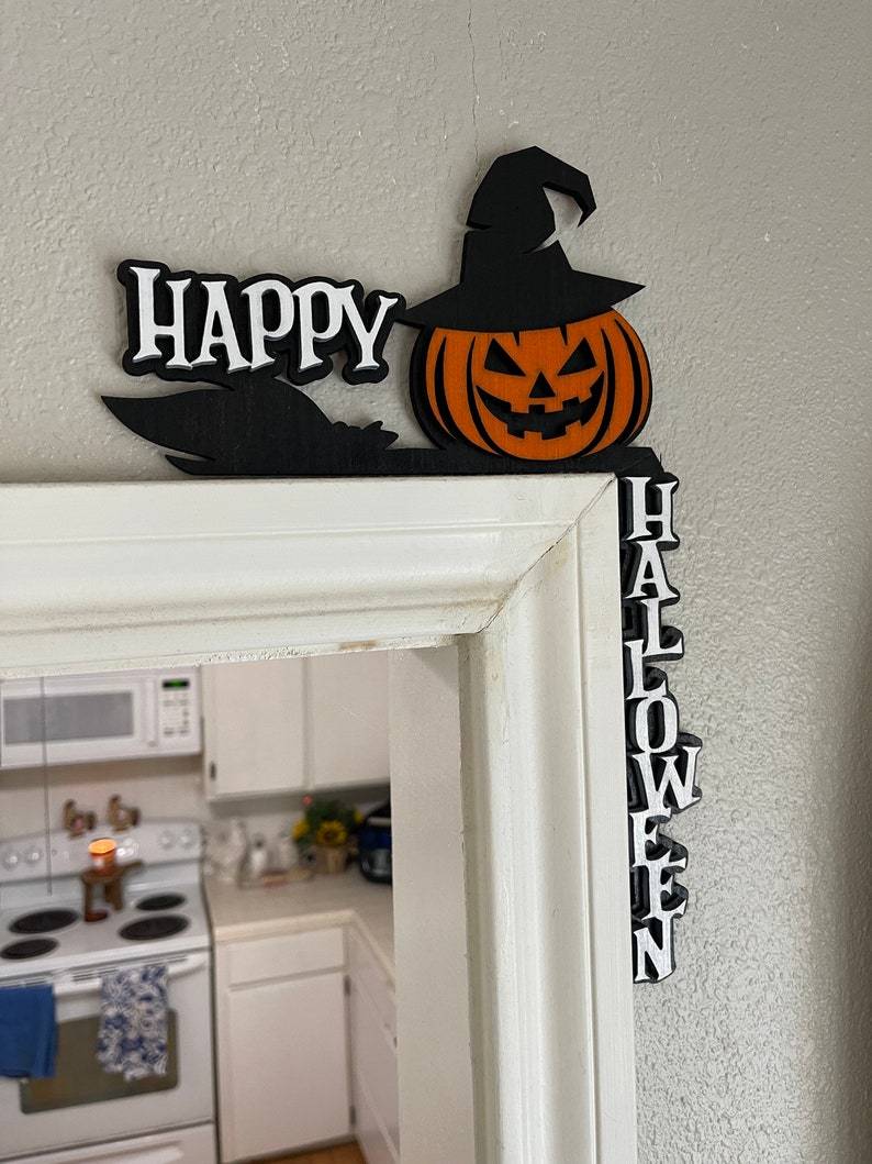 Halloween Door Corner Sign