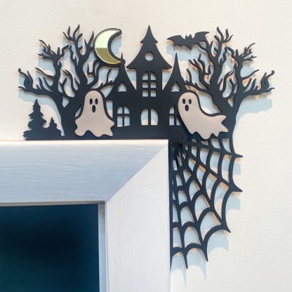 Halloween Door Corner Sign