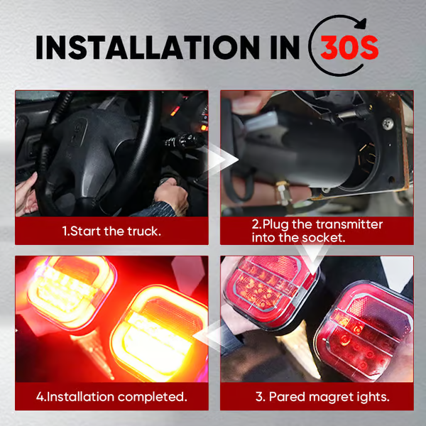 💝𝗧𝗼𝗱𝗮𝘆'𝘀 𝗦𝗽𝗲𝗰𝗶𝗮𝗹𝘀💝Buy 2 Get 2 Free⚡Wireless Trailer Lights
