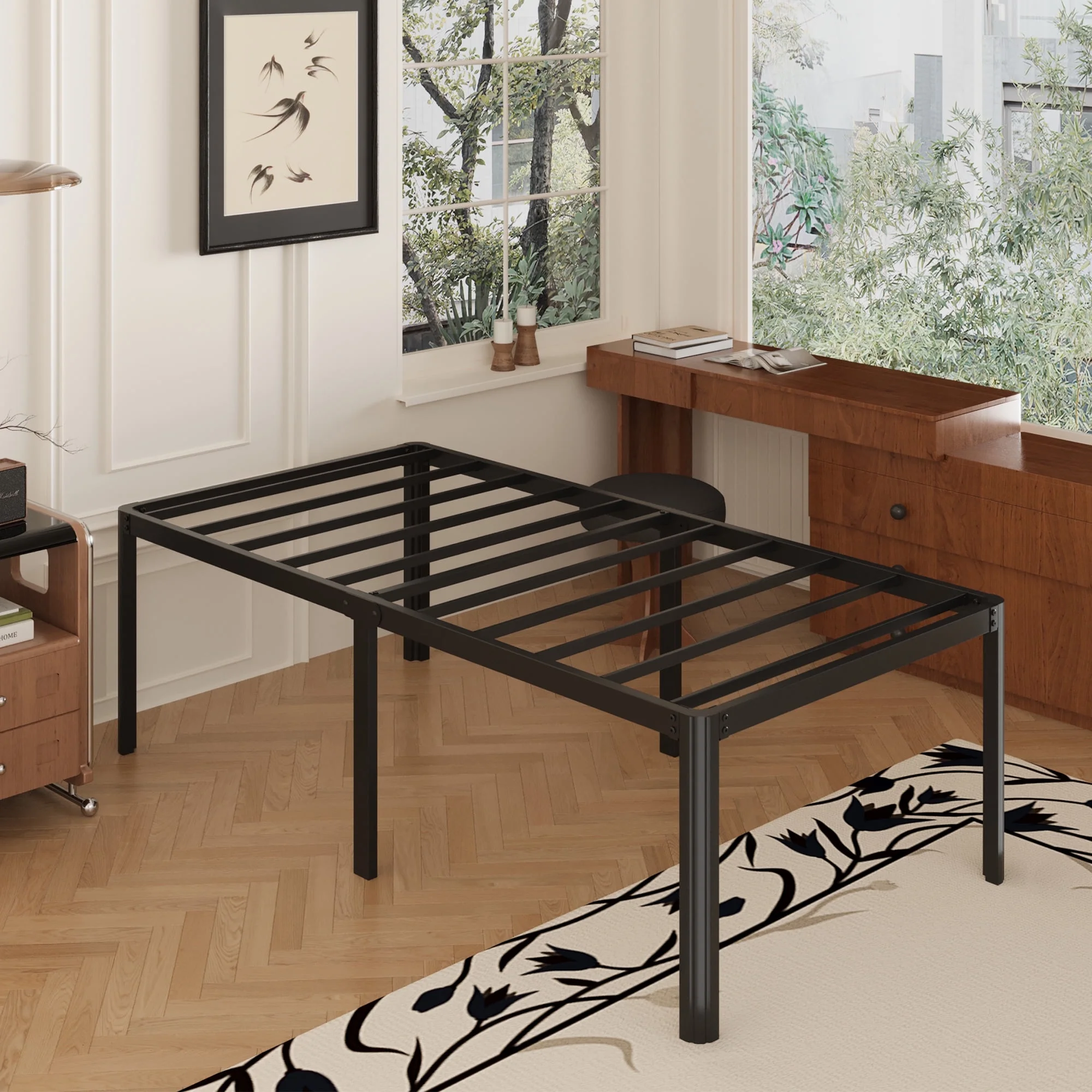 💝Last day of clearance $21.99!!🔥Heavy Duty Metal Platform Bed Frames