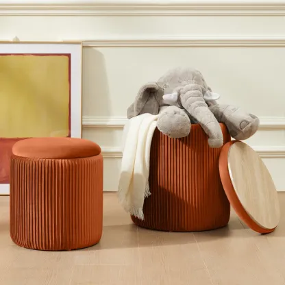 💝𝗧𝗼𝗱𝗮𝘆'𝘀 𝗦𝗽𝗲𝗰𝗶𝗮𝗹𝘀💝Buy 2 Get 2 Free🔥2PC Round Velvet Ottoman