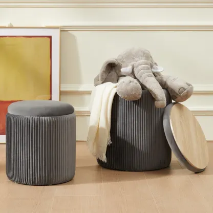 💝𝗧𝗼𝗱𝗮𝘆'𝘀 𝗦𝗽𝗲𝗰𝗶𝗮𝗹𝘀💝Buy 2 Get 2 Free🔥2PC Round Velvet Ottoman