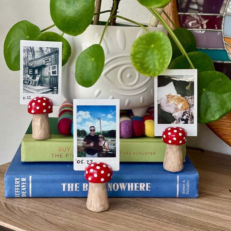 💥Last Day Promotion 50% OFF🔥-Handmade Clay Photo Holders🍄