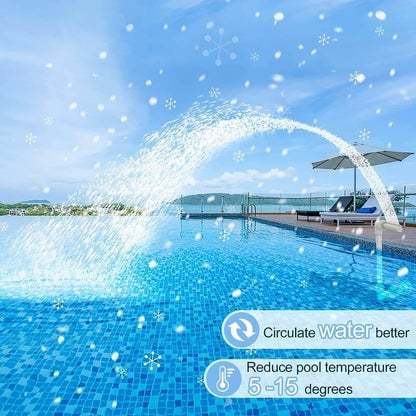 💝𝗧𝗼𝗱𝗮𝘆'𝘀 𝗦𝗽𝗲𝗰𝗶𝗮𝗹𝘀💝Buy 2 Get 2 Free✨Solar Pool Fountain with Lights Dual Arc