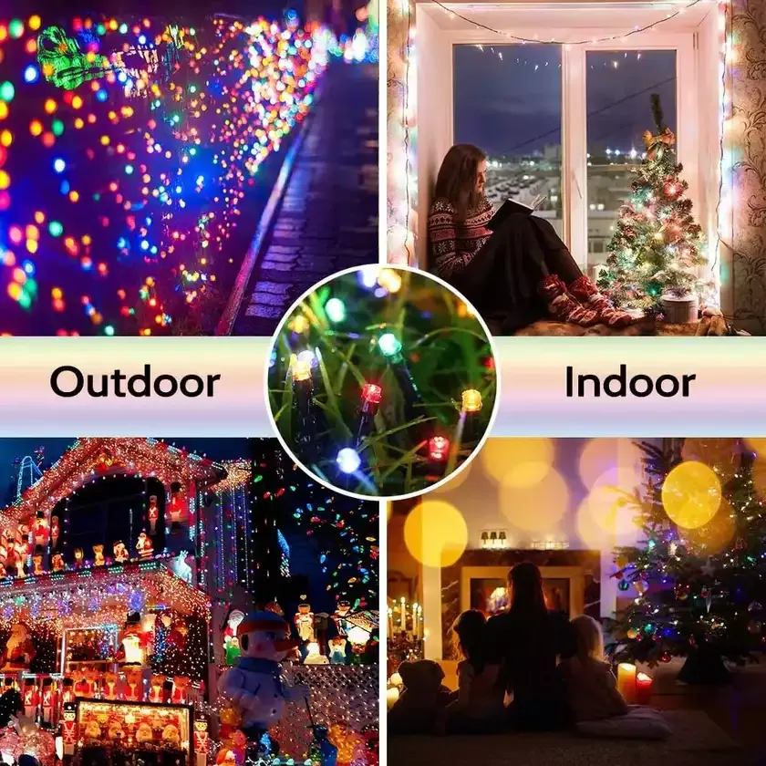 8 Patterns Solar Christmas Lights-🎄Perfect For Outdoor Tree Garden Decoration✨