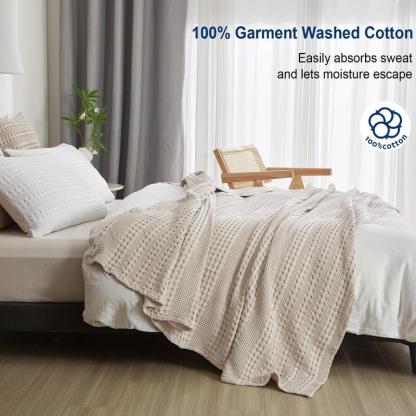 💝𝗧𝗼𝗱𝗮𝘆'𝘀 𝗦𝗽𝗲𝗰𝗶𝗮𝗹𝘀💝Buy 2 Get 2 Free✨PHF 100% Cotton Waffle Blanket