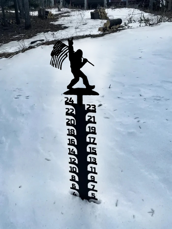 🔥Early Christmas Sale 50% Off-Iron Art Snow Gauge