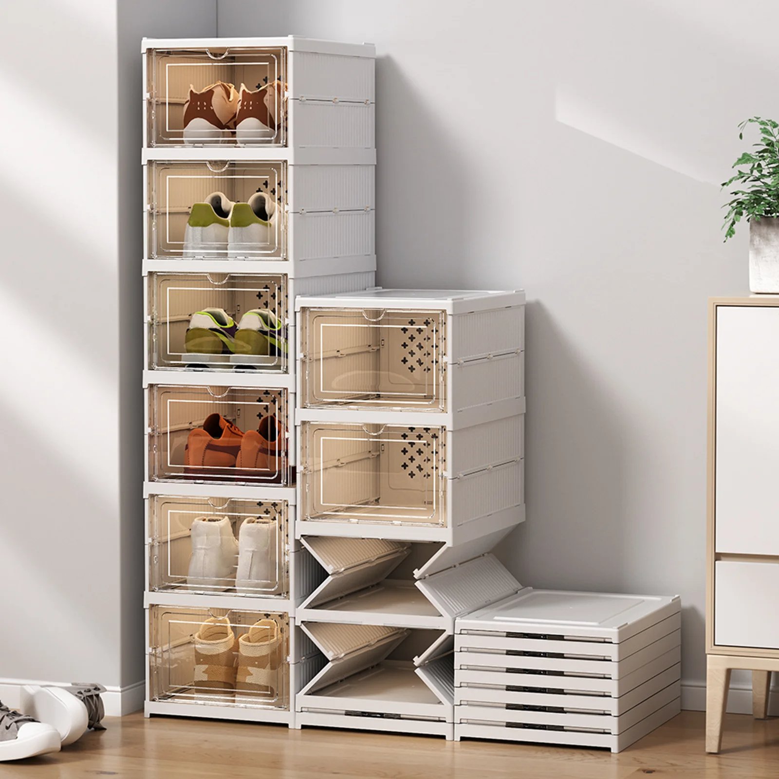 🔥Soon to Be Sold Out!!💝Buy 2 Get 2 Free💥Multi-Layer Collapsible Shoes Storage Box