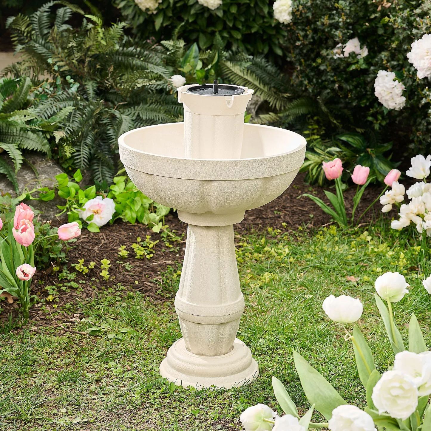 💝𝗧𝗼𝗱𝗮𝘆'𝘀 𝗦𝗽𝗲𝗰𝗶𝗮𝗹𝘀💝Bernini Bari 5-in-1 Cordless Fluted Fountain with Timer