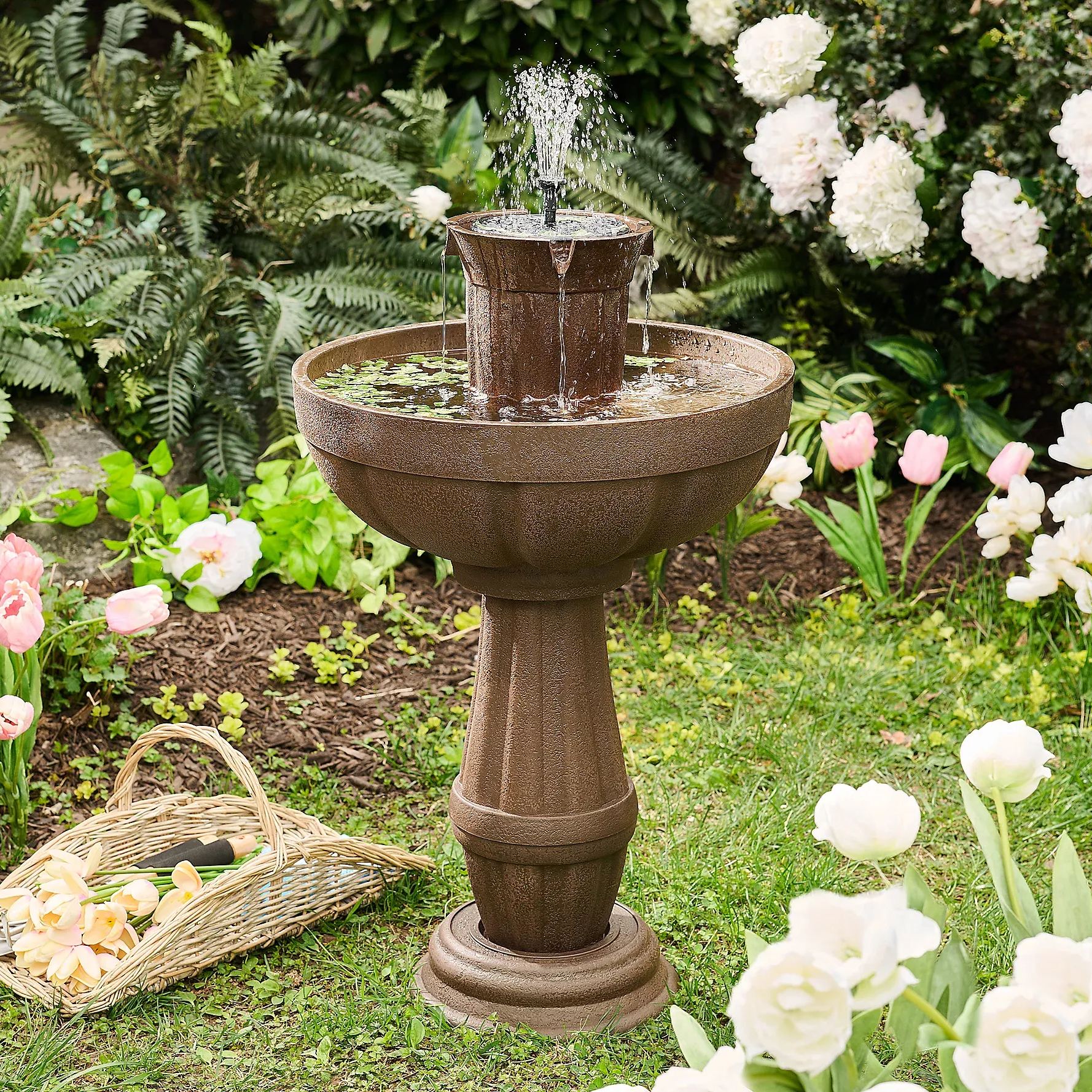 💝𝗧𝗼𝗱𝗮𝘆'𝘀 𝗦𝗽𝗲𝗰𝗶𝗮𝗹𝘀💝Bernini Bari 5-in-1 Cordless Fluted Fountain with Timer