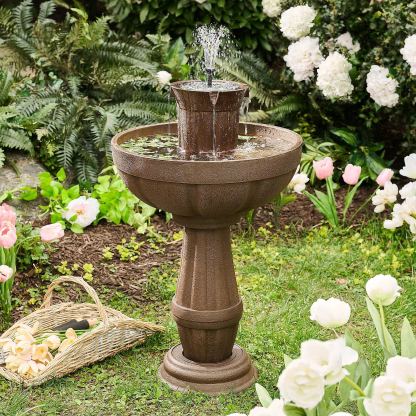 💝𝗧𝗼𝗱𝗮𝘆'𝘀 𝗦𝗽𝗲𝗰𝗶𝗮𝗹𝘀💝Bernini Bari 5-in-1 Cordless Fluted Fountain with Timer