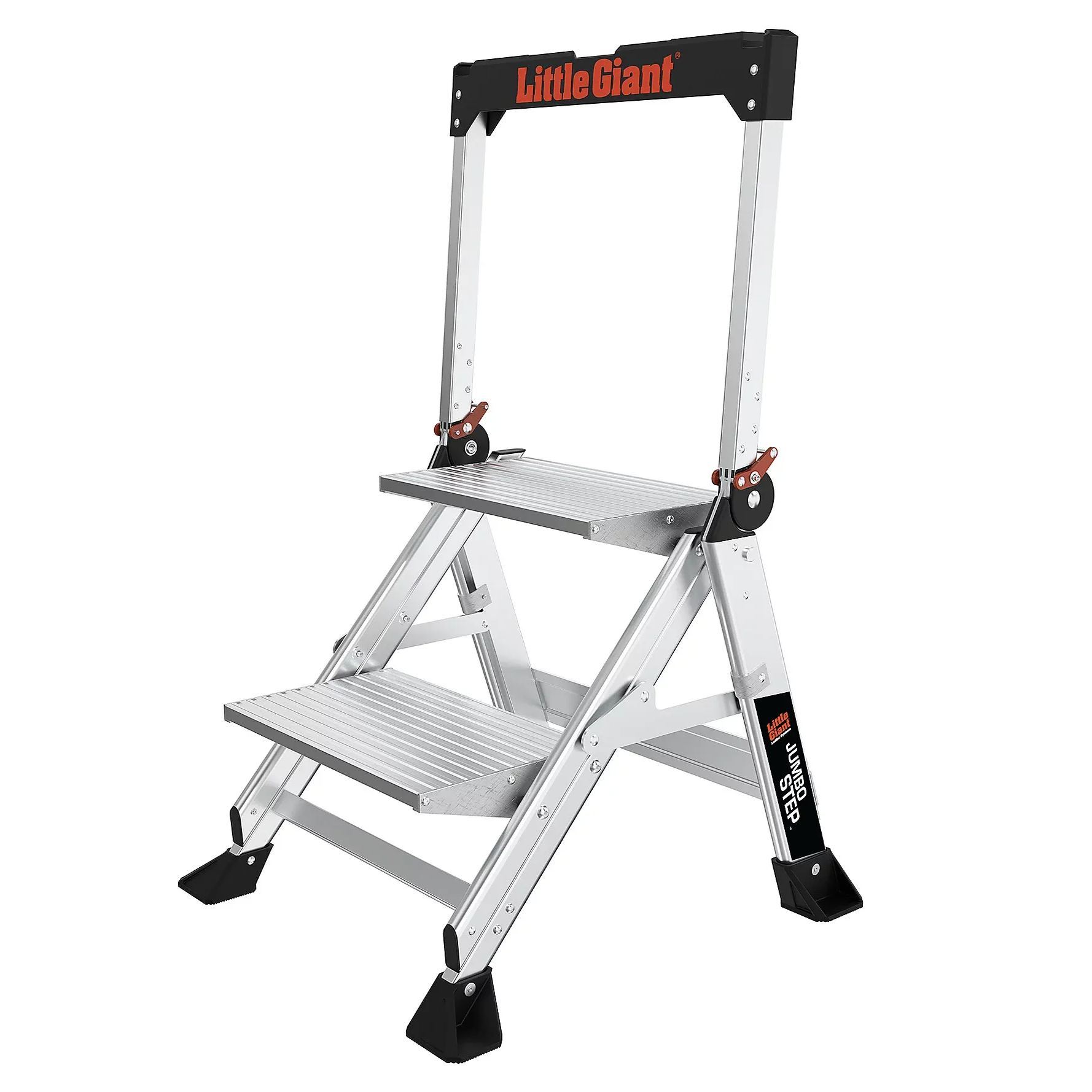 💝𝗧𝗼𝗱𝗮𝘆'𝘀 𝗦𝗽𝗲𝗰𝗶𝗮𝗹𝘀💝Buy 2 Get 2 Free💥Jumbo Step 2/3-Step Aluminum Step Stool with Safety Bar