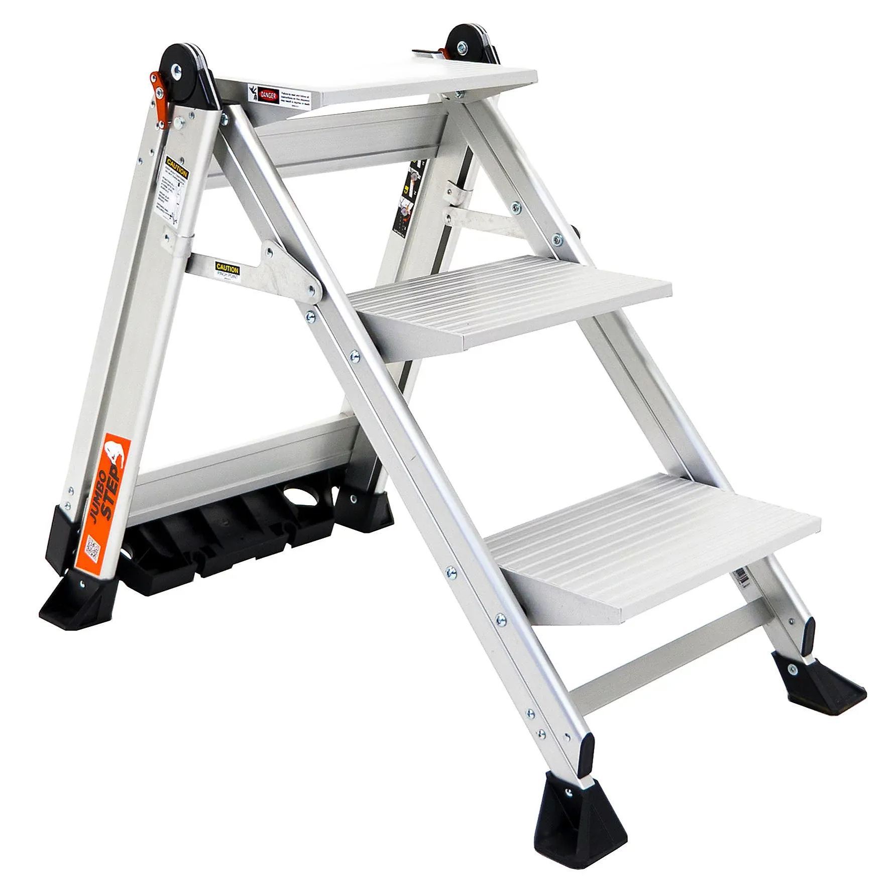💝𝗧𝗼𝗱𝗮𝘆'𝘀 𝗦𝗽𝗲𝗰𝗶𝗮𝗹𝘀💝Buy 2 Get 2 Free💥Jumbo Step 2/3-Step Aluminum Step Stool with Safety Bar