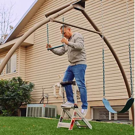 💝𝗧𝗼𝗱𝗮𝘆'𝘀 𝗦𝗽𝗲𝗰𝗶𝗮𝗹𝘀💝Buy 2 Get 2 Free💥Jumbo Step 2/3-Step Aluminum Step Stool with Safety Bar