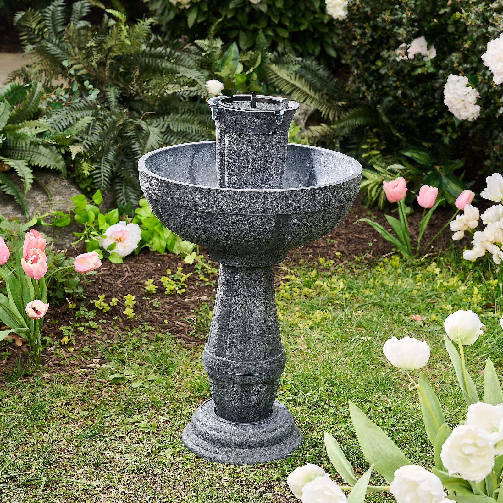 💝𝗧𝗼𝗱𝗮𝘆'𝘀 𝗦𝗽𝗲𝗰𝗶𝗮𝗹𝘀💝Bernini Bari 5-in-1 Cordless Fluted Fountain with Timer