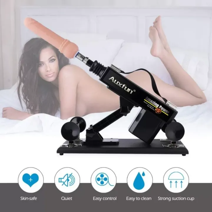 unisex 🔥Sex stroj, erotický stroj s 3XLR konektorem, dildo stroj s realistickým dildem, sexuální hračky pro milovníky sexu, 7 nástavců s přísavkou, hračky pro dospělé pro ženy