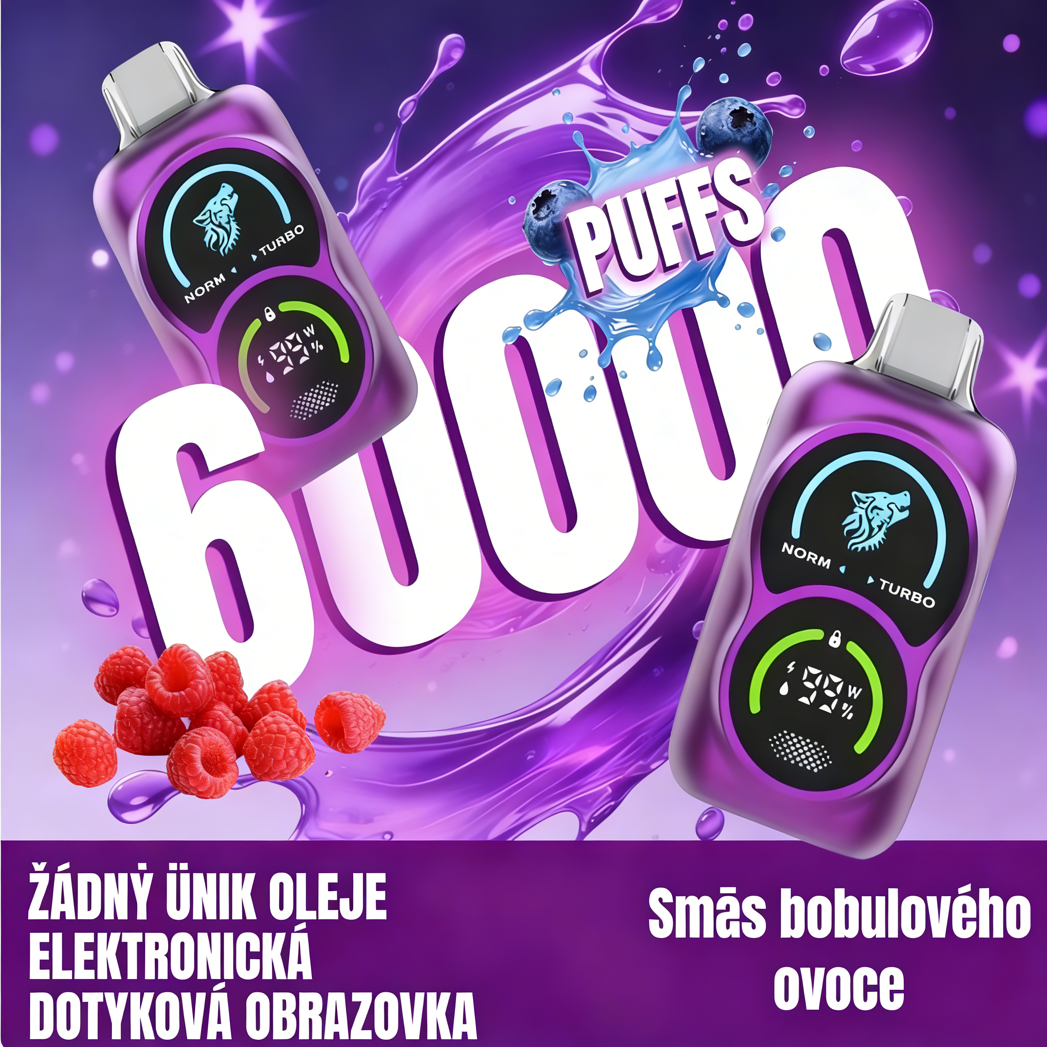 BUG 60000 Puffs Forest Wolf jednorázová e-cigareta