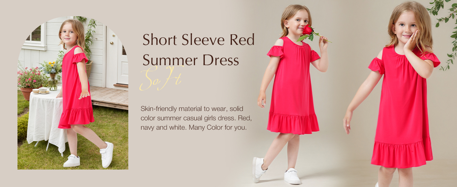 Bamboo viscose Toddler Girls Dress