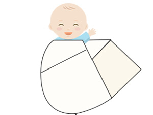 Swaddle a Baby with a Blanket-Stept-3