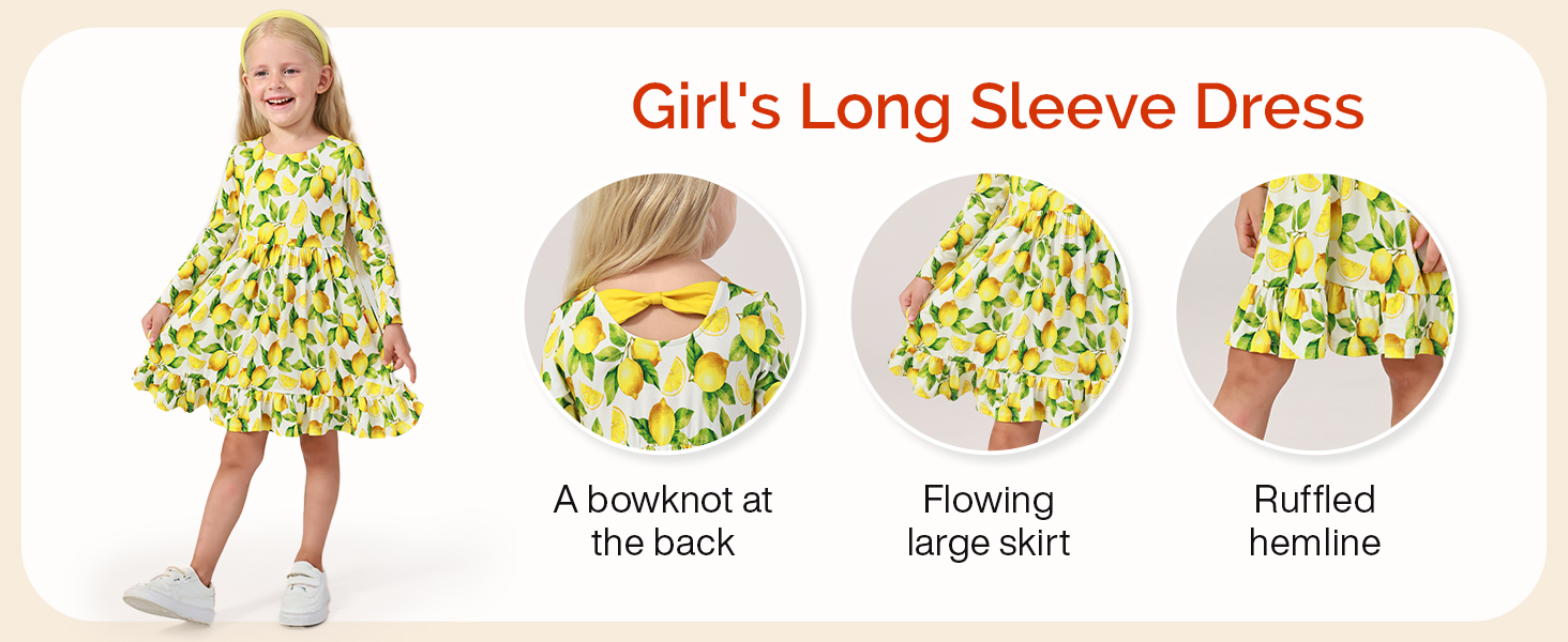 A bowknot at the back, Flowing large skirt, Ruffled hemline