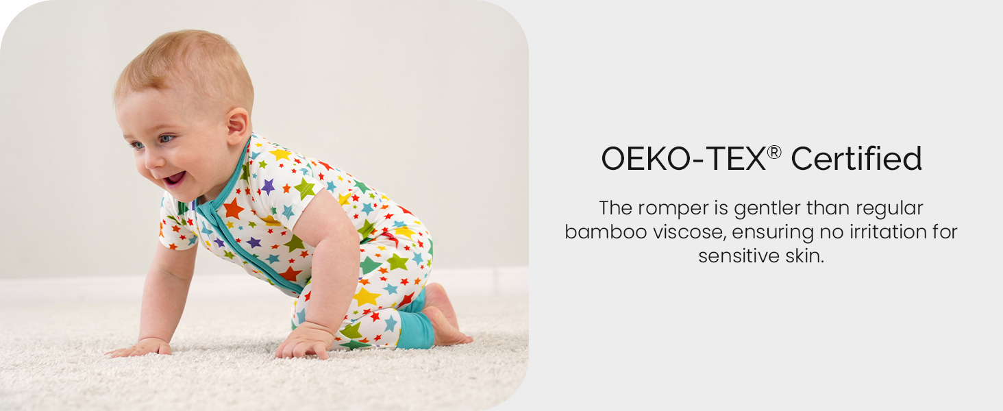 Adorable Printed Bamboo Viscose Baby Boy Onesie Rompers