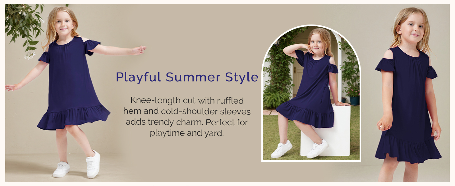 Bamboo viscose Toddler Girls Dress