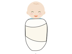 Swaddle a Baby with a Blanket-Stept-4
