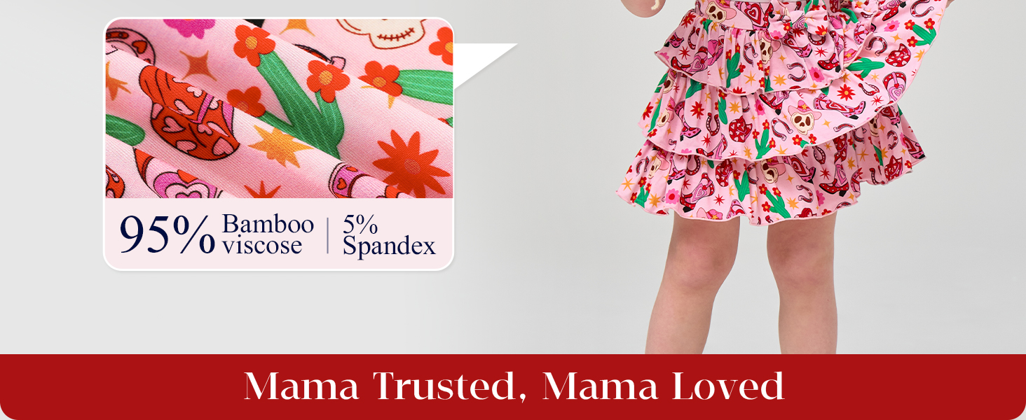 Bamboo Viscose Toddler Girls Skirt