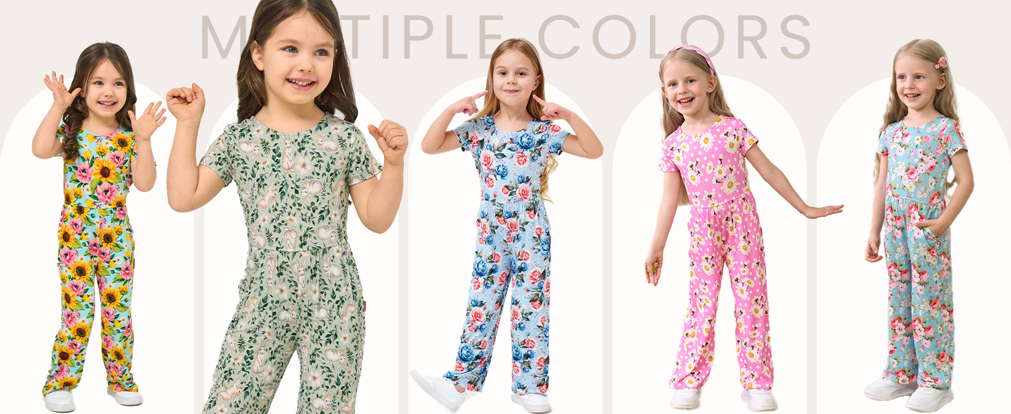 Bamboo viscose Toddler Girls Jumpsuit