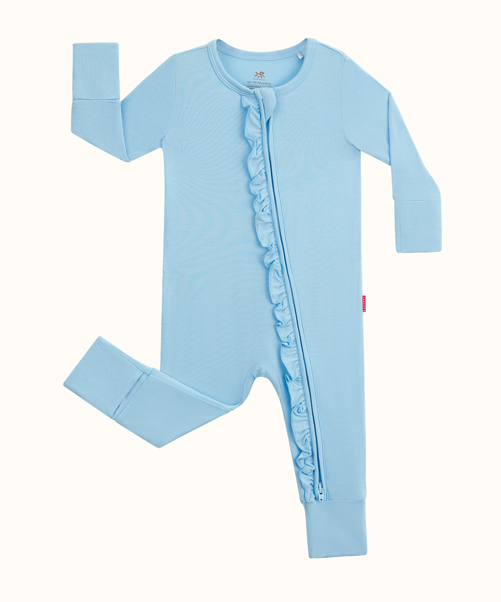 Toddlers Bamboo Fold- Over Footie Pajamas