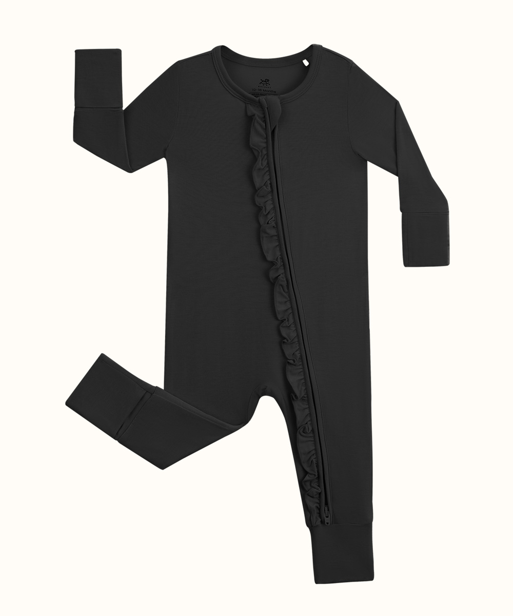 Toddlers Bamboo Fold- Over Footie Pajamas