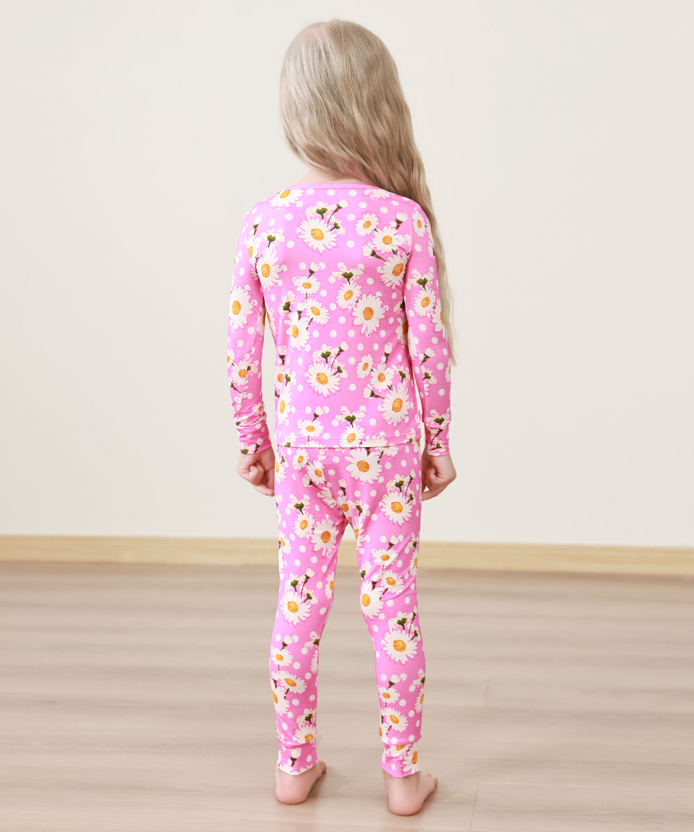 2T-6Y Toddler Girls Snug Fit Top and Pants Pjs