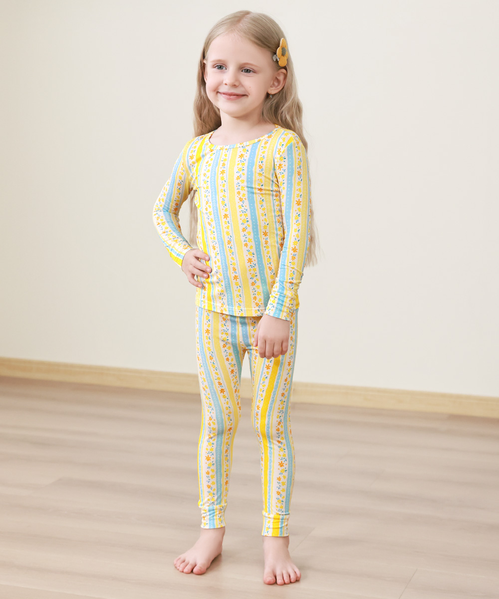 2T-6Y Toddler Girls Snug Fit Top and Pants Pjs