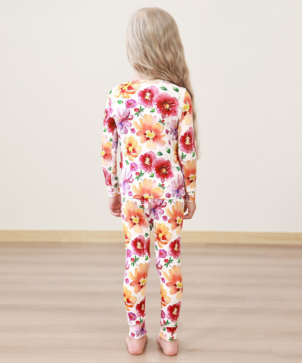 2T-6Y Toddler Girls Snug Fit Top and Pants Pjs