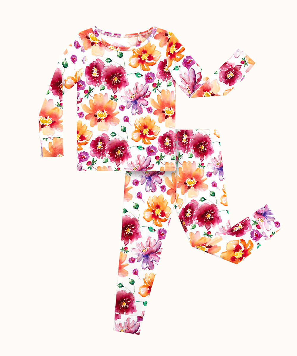 2T-6Y Toddler Girls Snug Fit Top and Pants Pjs