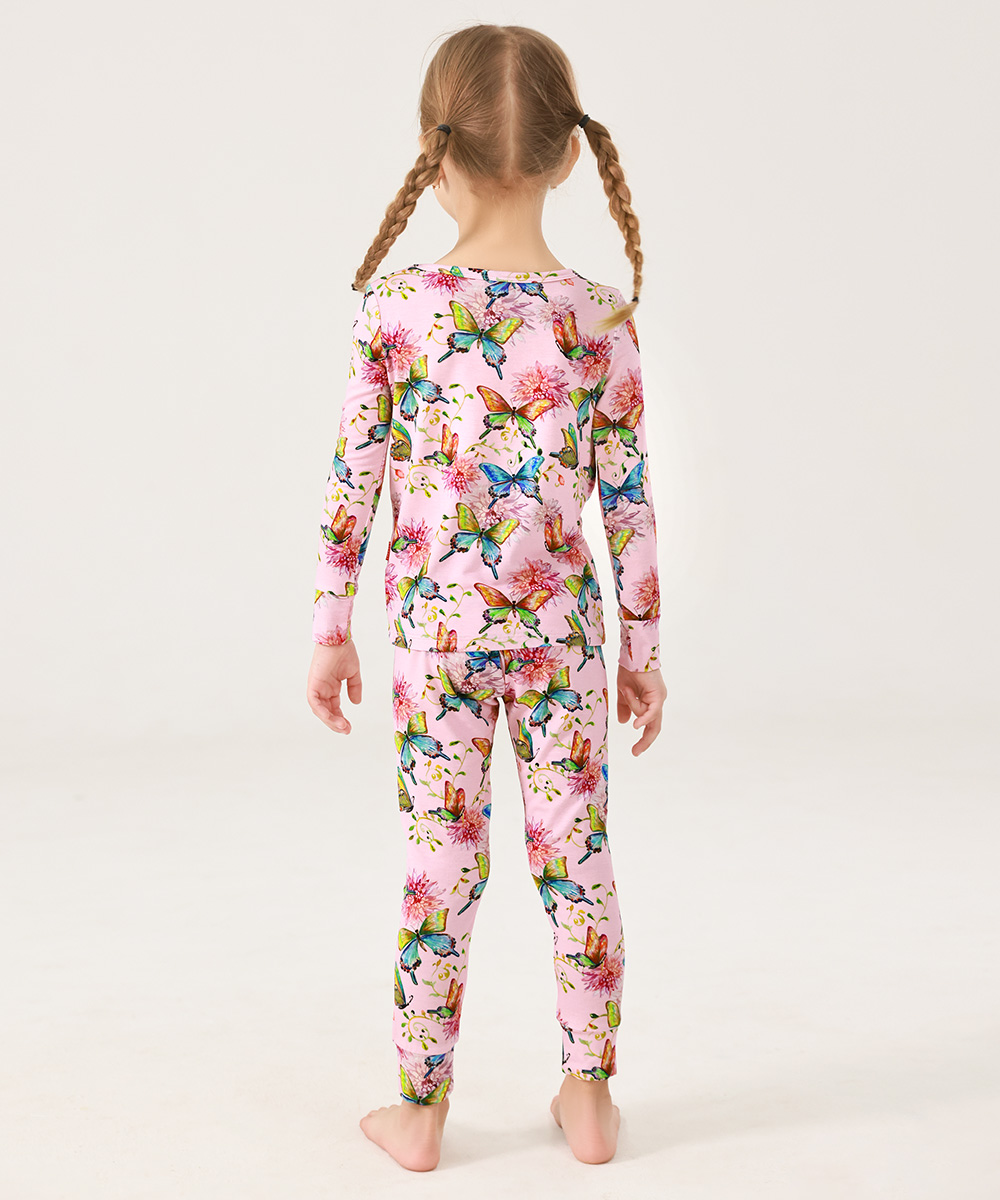 Girls Bamboo 2-Piece Pajama Sets