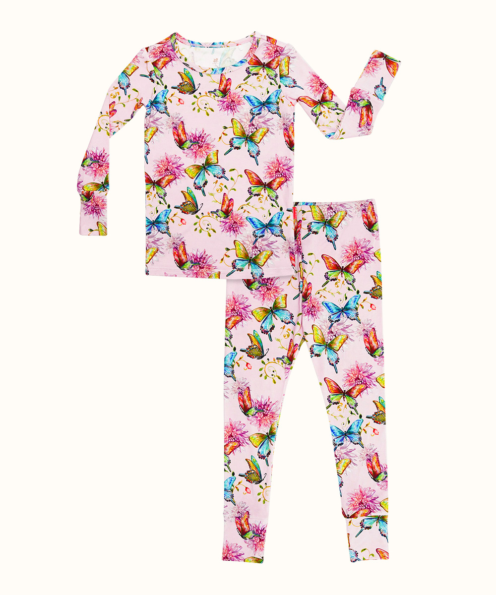 Girls Bamboo 2-Piece Pajama Sets