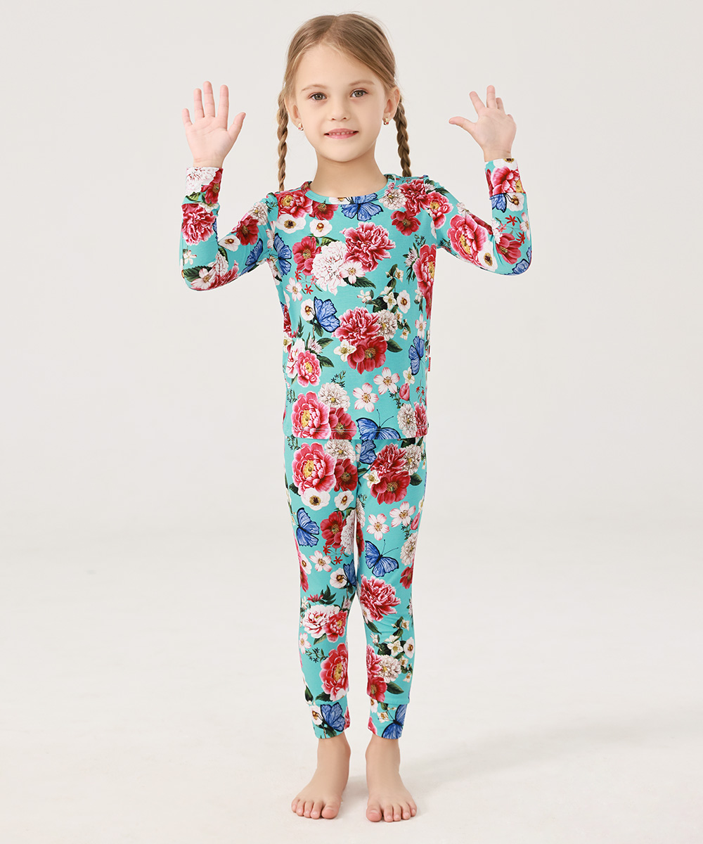 Girls Bamboo 2-Piece Pajama Sets