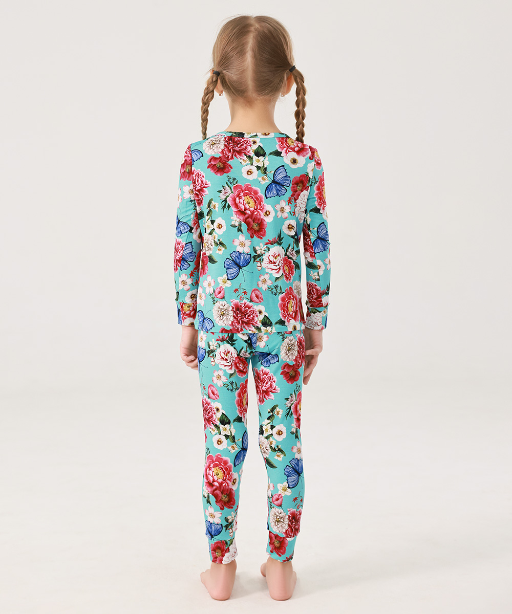 Girls Bamboo 2-Piece Pajama Sets