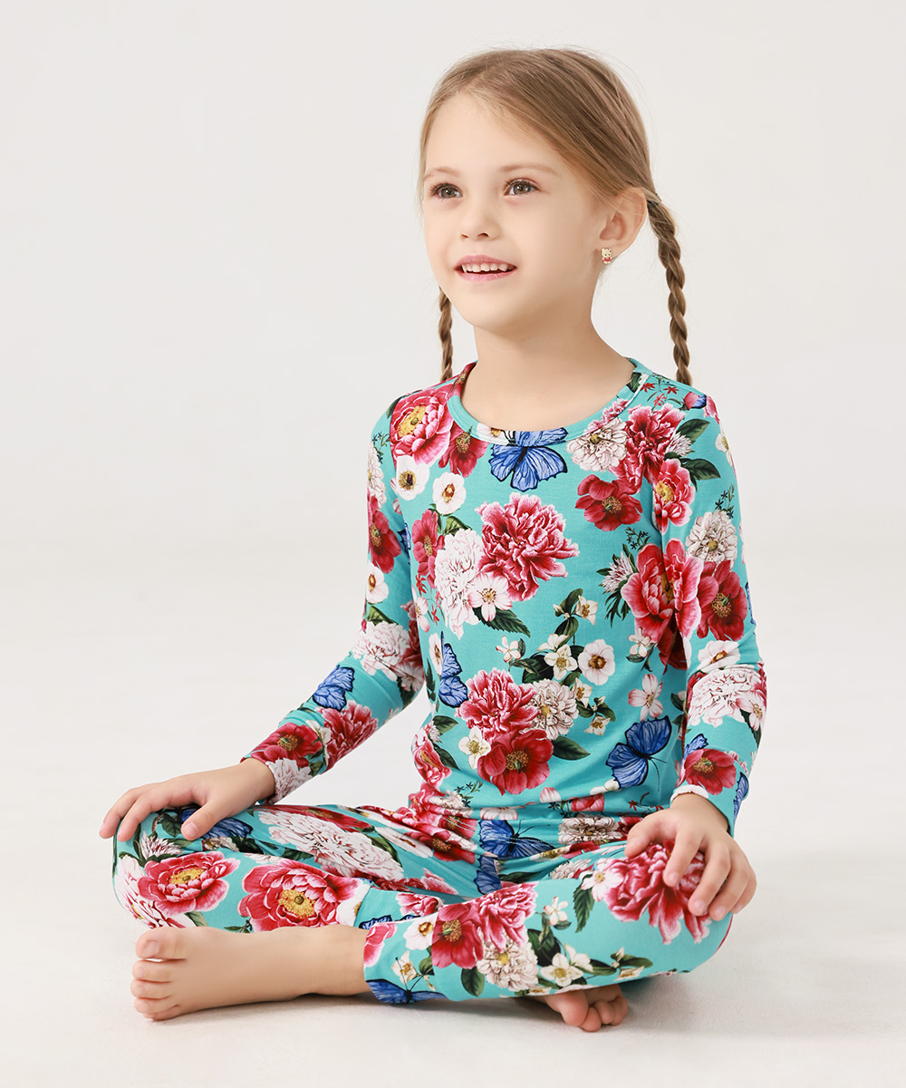 Girls Bamboo 2-Piece Pajama Sets