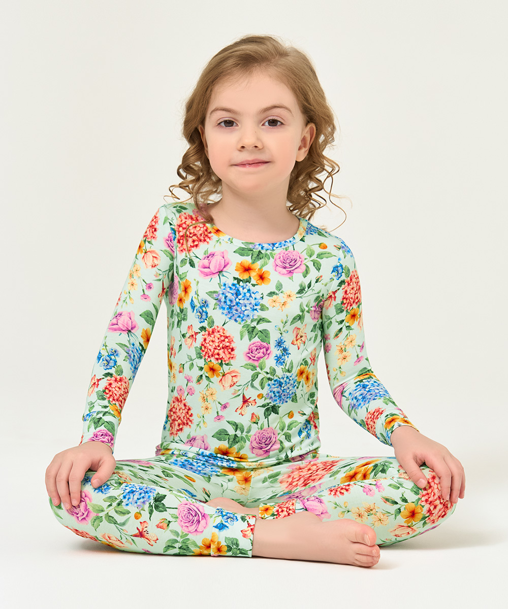 Girls Bamboo 2-Piece Pajama Sets