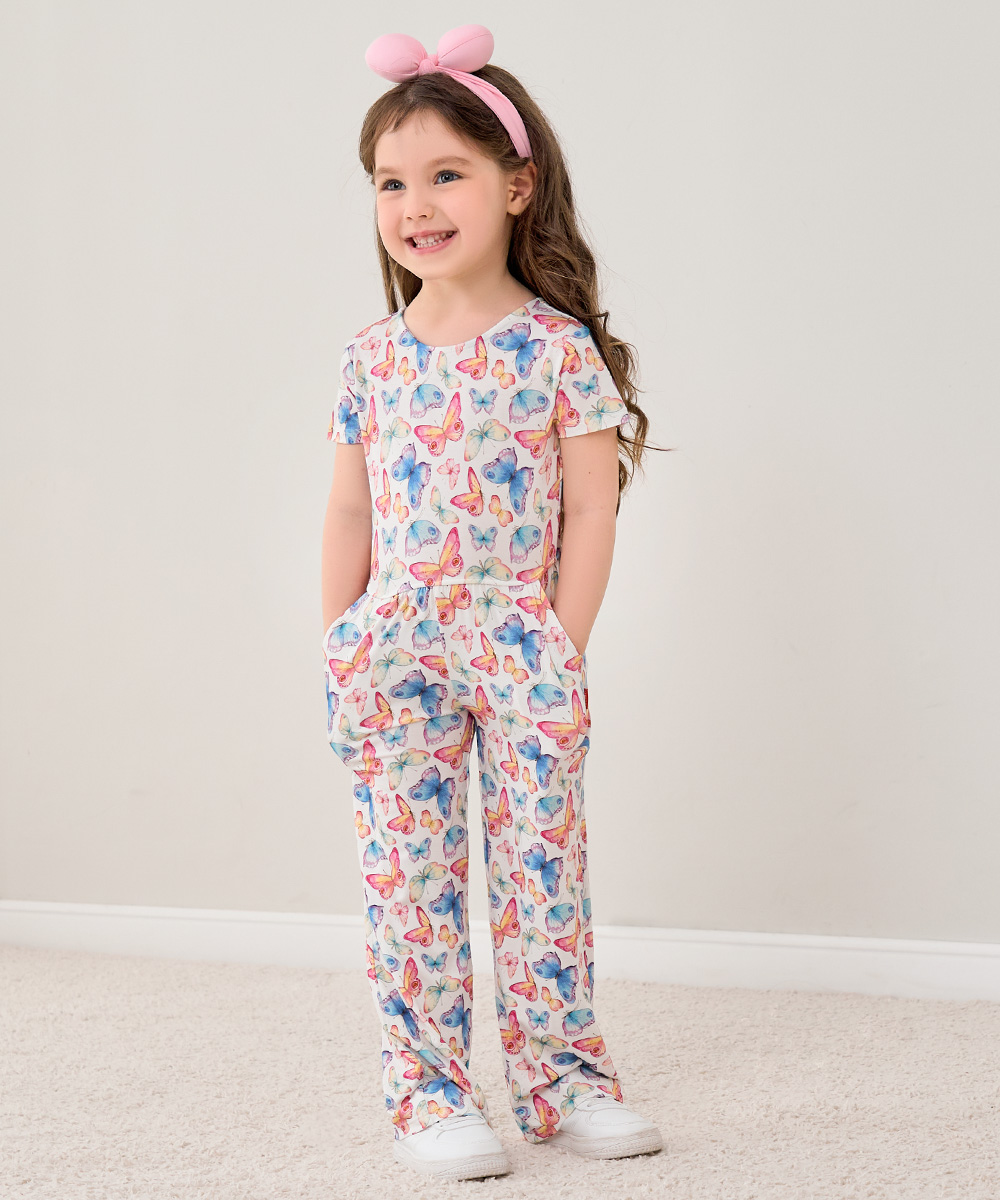 Preschool Girls Short Sleeve Bamboo Outfits