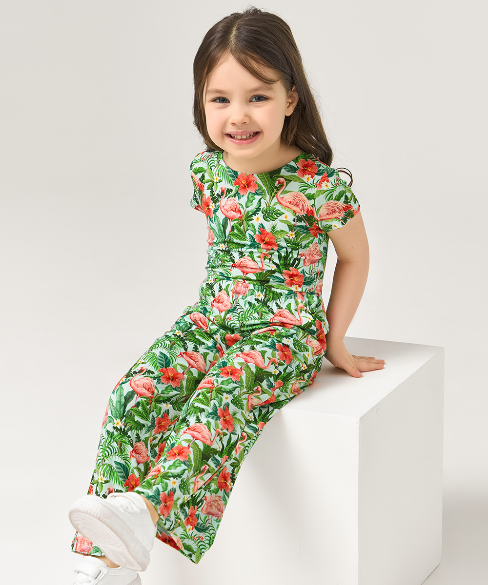 Preschool Girls Short Sleeve Bamboo Outfits