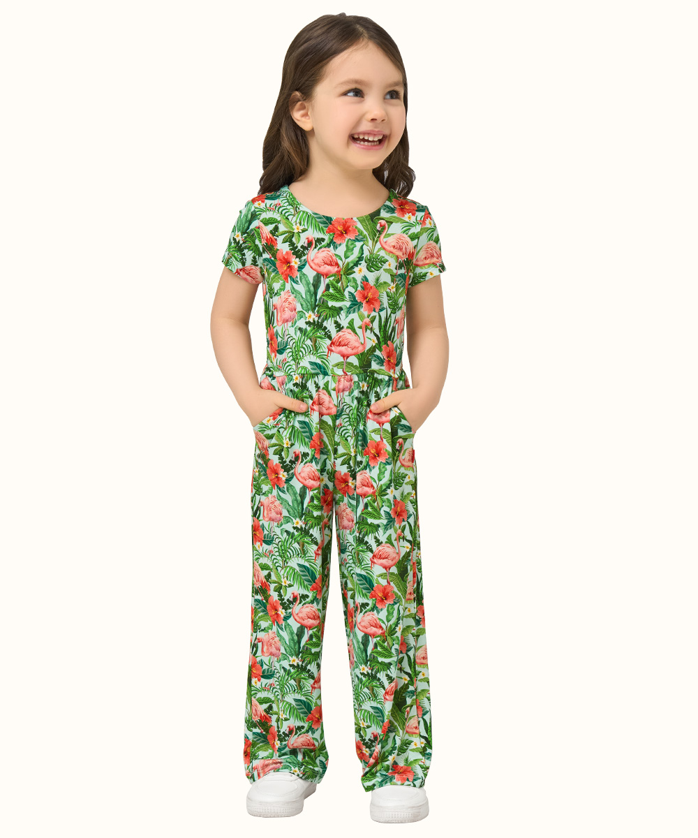 Preschool Girls Short Sleeve Bamboo Outfits
