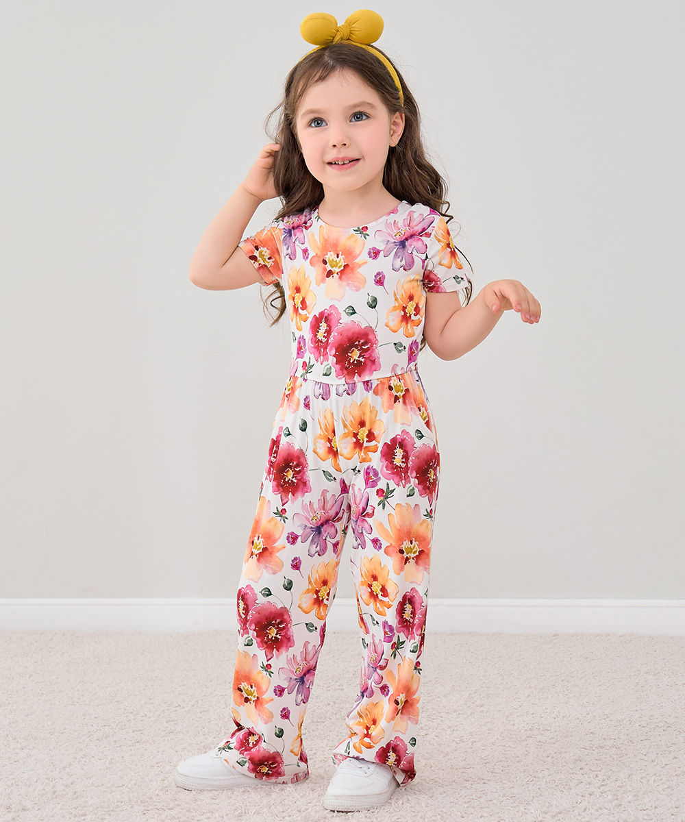 Preschool Girls Short Sleeve Bamboo Outfits